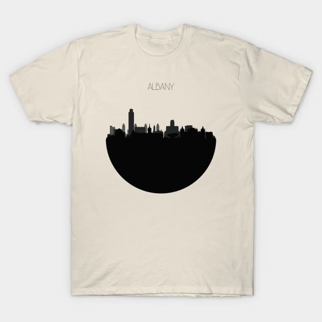 Albany Skyline T-Shirt by inspirowl